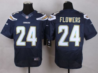 Nike San Diego Chargers #24 Brandon Flowers Navy Blue Team Color Men’s Stitched NFL New Elite Jersey