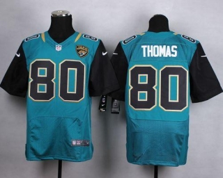 Nike Jacksonville Jaguars #80 Julius Thomas Teal Green Team Color Men's Stitched NFL Elite Jersey