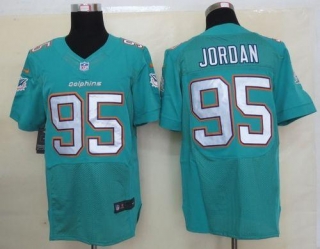 Nike Miami Dolphins #95 Dion Jordan Aqua Green Team Color Men's Stitched NFL Elite Jersey