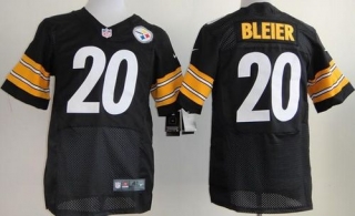 Nike Pittsburgh Steelers #20 Rocky Bleier Black Team Color Men's Stitched NFL Elite Jersey