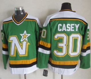 Dallas Stars -30 Jon Casey Green CCM Throwback Stitched NHL Jersey