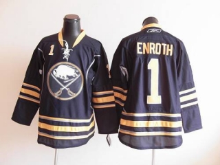 Buffalo Sabres -1 Jhonas Enroth Navy Blue Home Stitched NHL Jersey