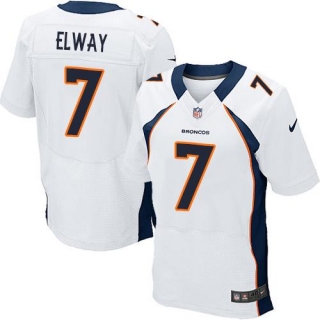 Nike Denver Broncos #7 John Elway White Men's Stitched NFL Elite Jersey