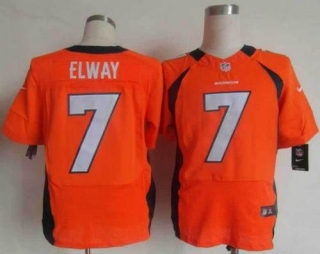 Nike Denver Broncos #7 John Elway Orange Team Color Men's Stitched NFL Elite Jersey