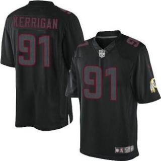 Nike Redskins -91 Ryan Kerrigan Black Stitched NFL Impact Limited Jersey