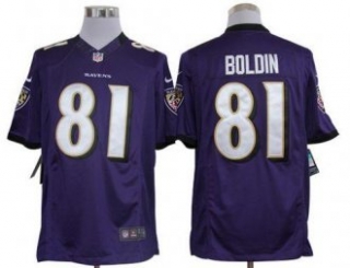 Nike Ravens -81 Anquan Boldin Purple Team Color Men Stitched NFL Limited Jersey