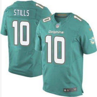 Nike Miami Dolphins -10 Kenny Stills Aqua Green Team Color Stitched NFL Elite Jersey