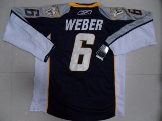 Nashville Predators -6 Shea Weber Stitched Dark Blue NHL Jersey