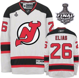 New Jersey Devils -26 Patrik Elias 2012 Stanley Cup Finals White Stitched NHL Jersey