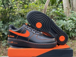 Authentic VLONE x Nike Air Force 1 Black/Orange