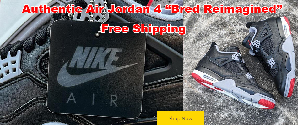Authentic Air Jordan 4 “Bred Reimagined”